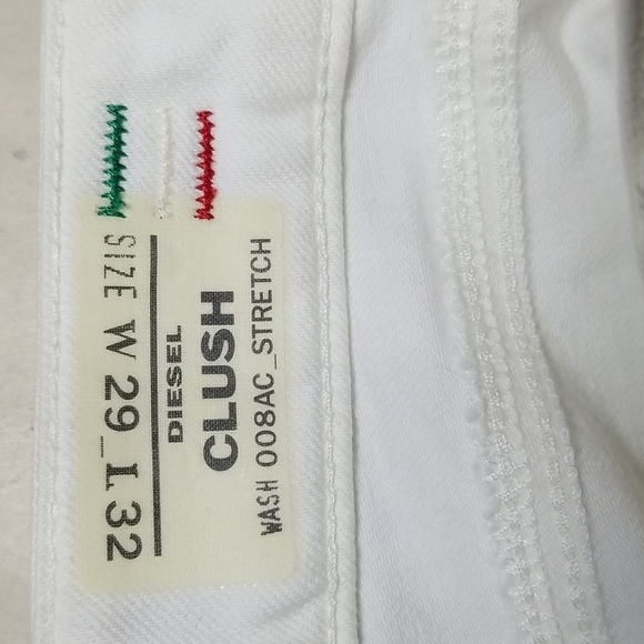 Diesel Industry Women's Clush White Skinny Jeans Size 29x32 - Picture 6 of 9